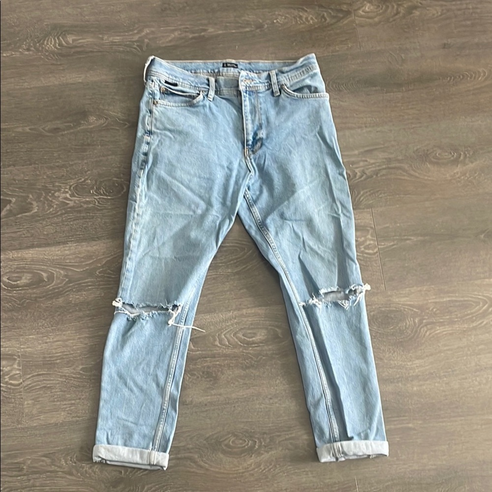 Light Blue Distressed Jeans